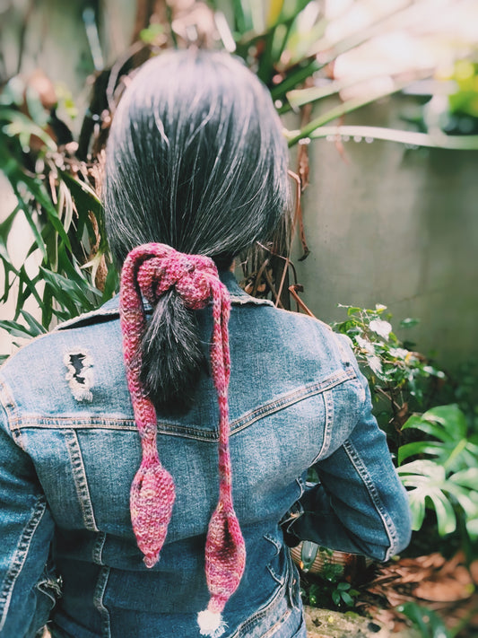 Lenço Folhas – receita de tricô